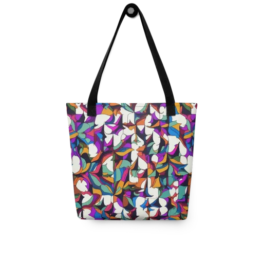 Electric Florilegium on a Tote Bag