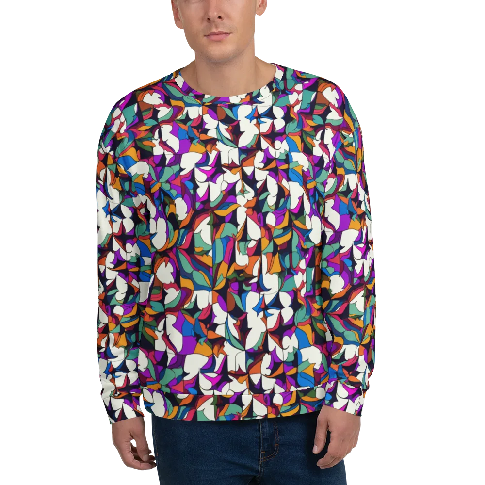 Electric Florilegium on Sweatshirt — Front