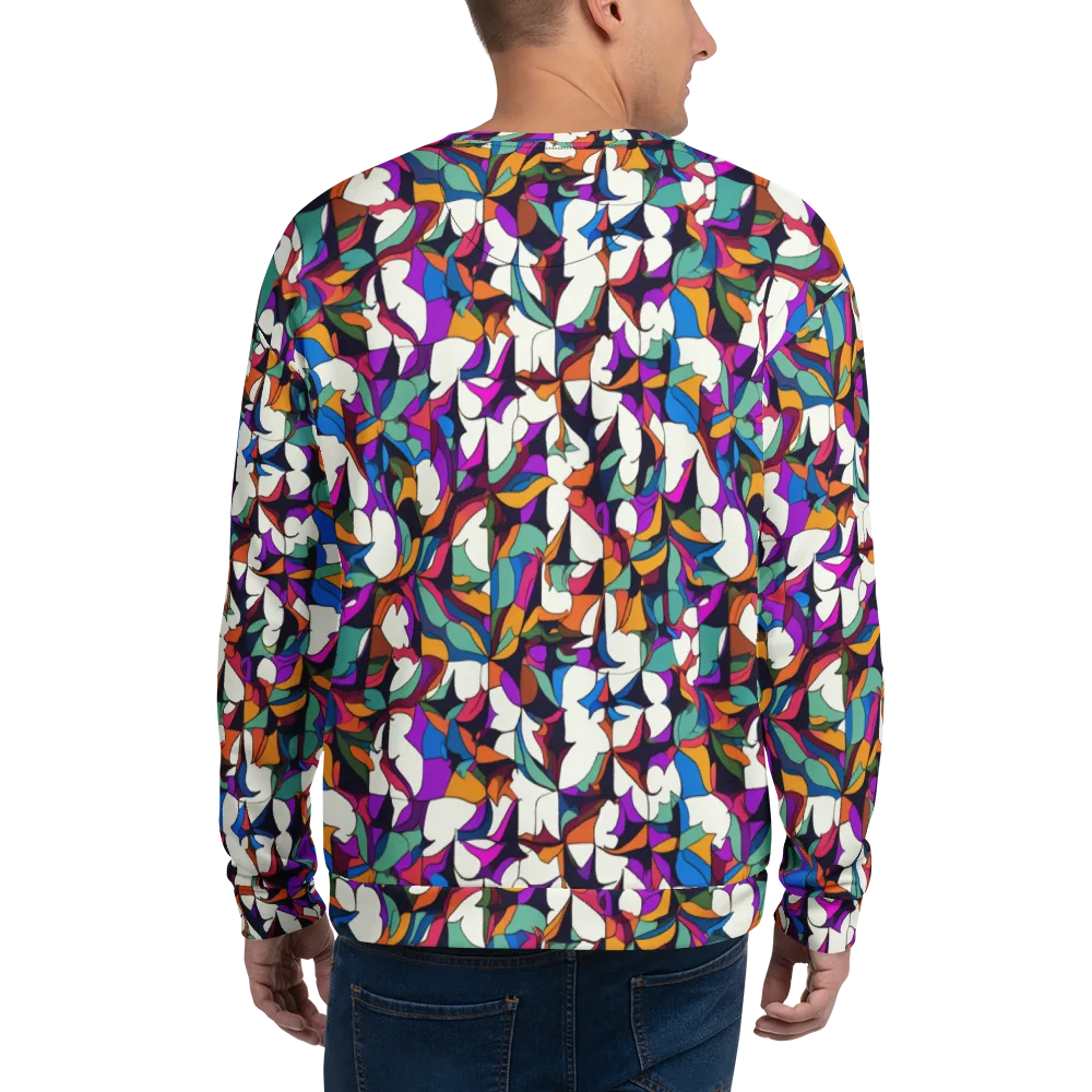 Electric Florilegium on Sweatshirt — Back