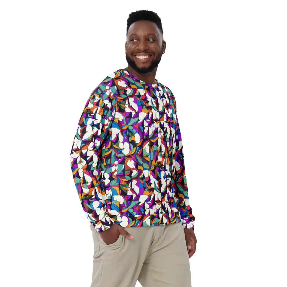 Electric Florilegium on Sweatshirt — Front