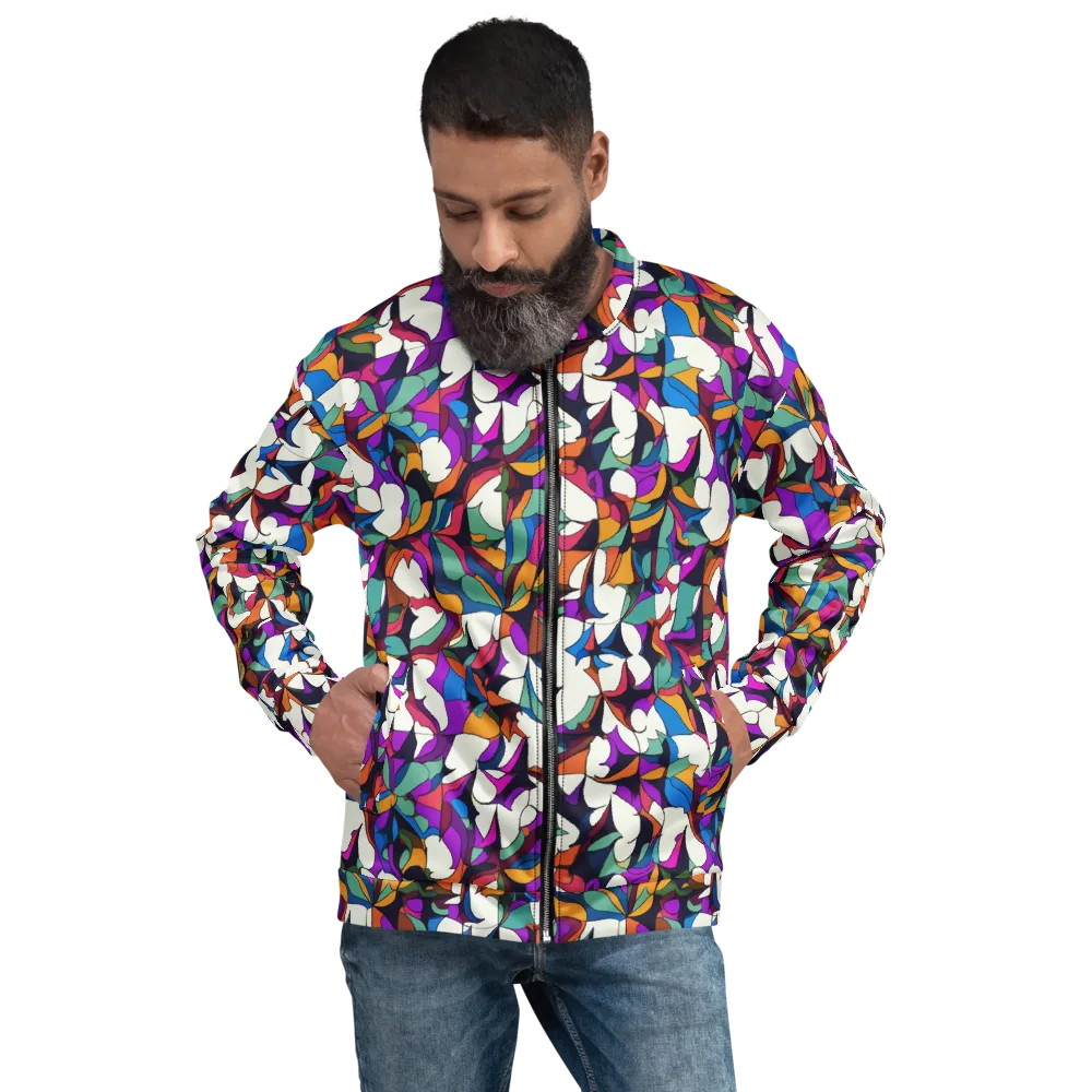 Electric Florilegium on Bomber Jacket — Front