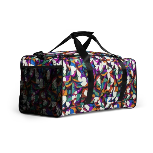 Electric Florilegium on a Duffle Bag
