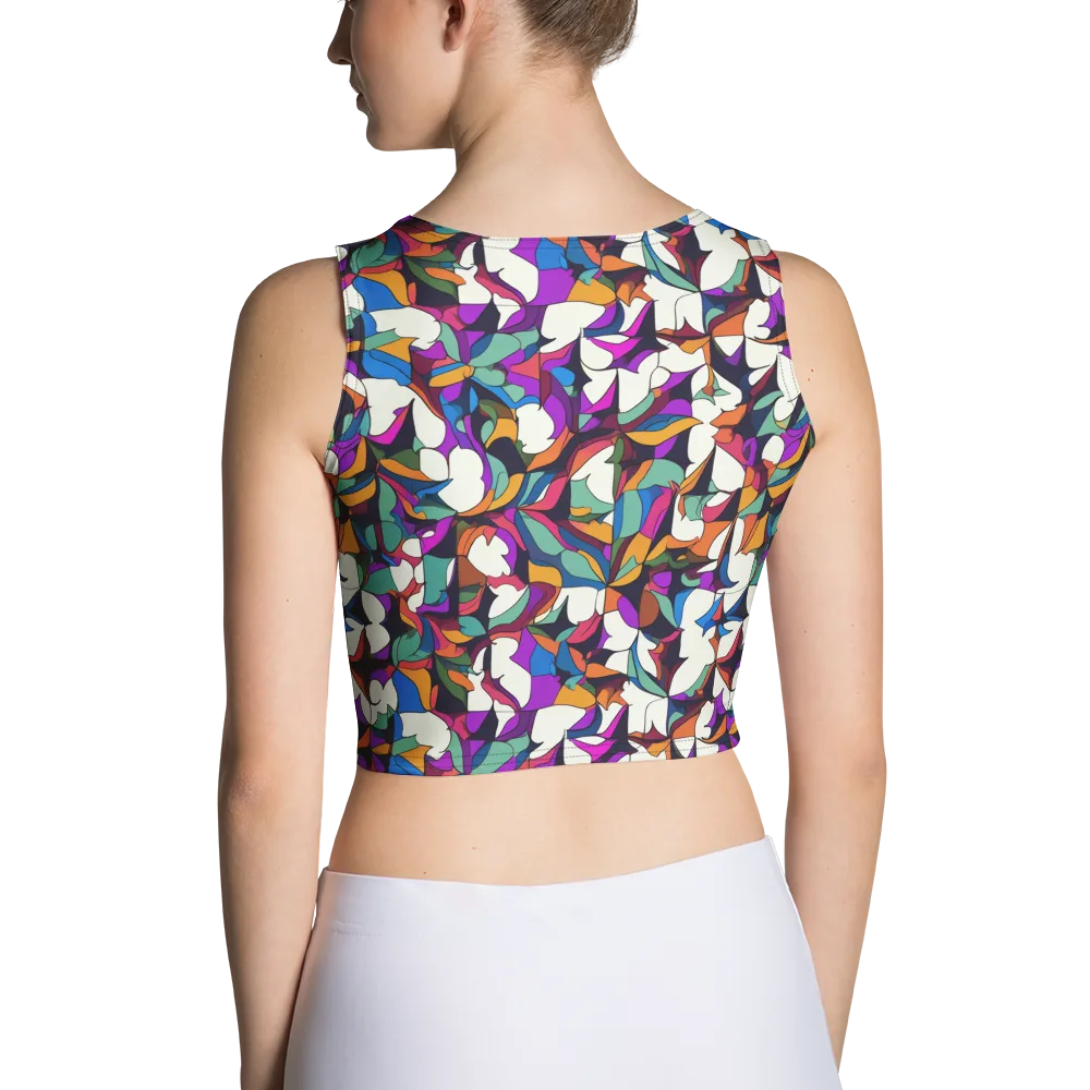 Electric Florilegium on Crop Top — Back