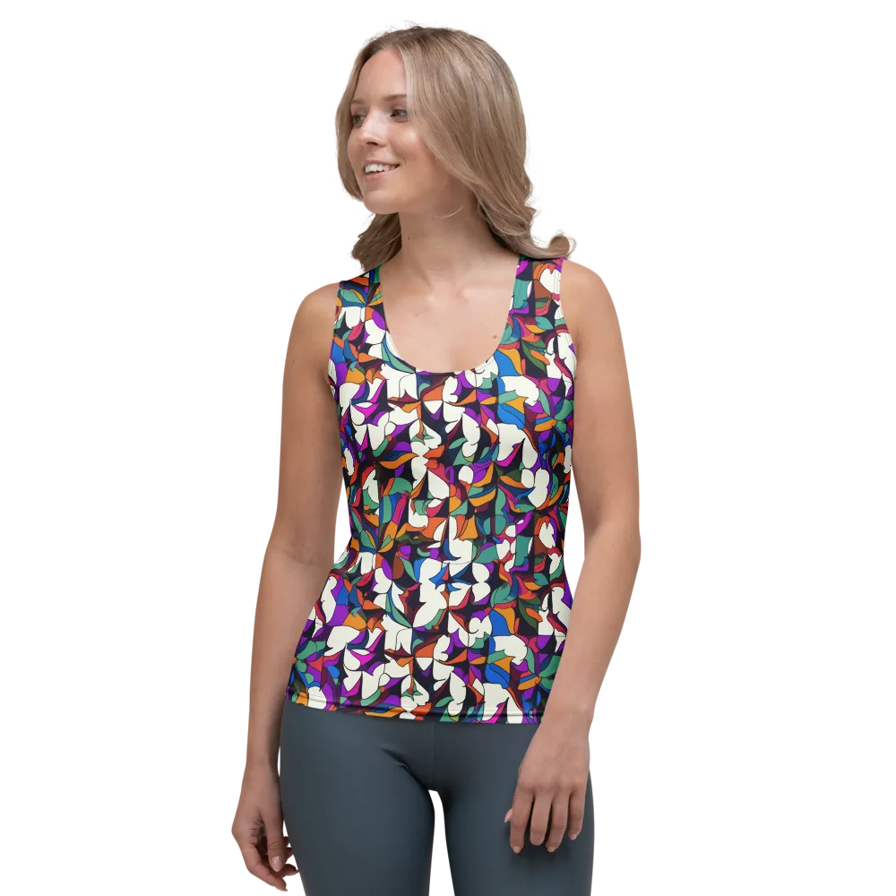 Electric Florilegium on Women's Tank Top — Front