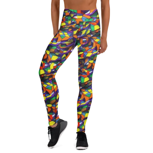 Stained Spectrum on a Yoga Leggings