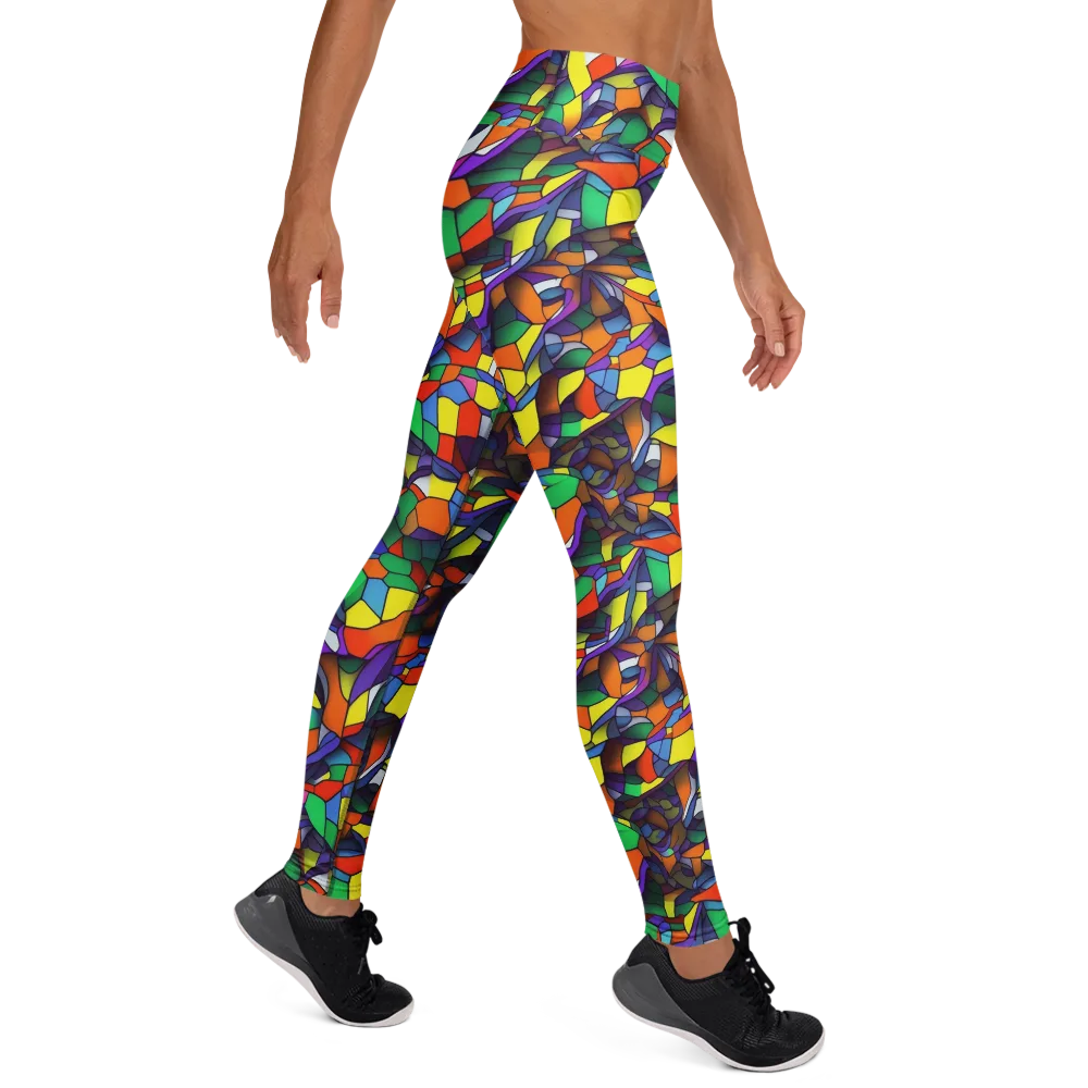 Stained Spectrum on Yoga Leggings — Right