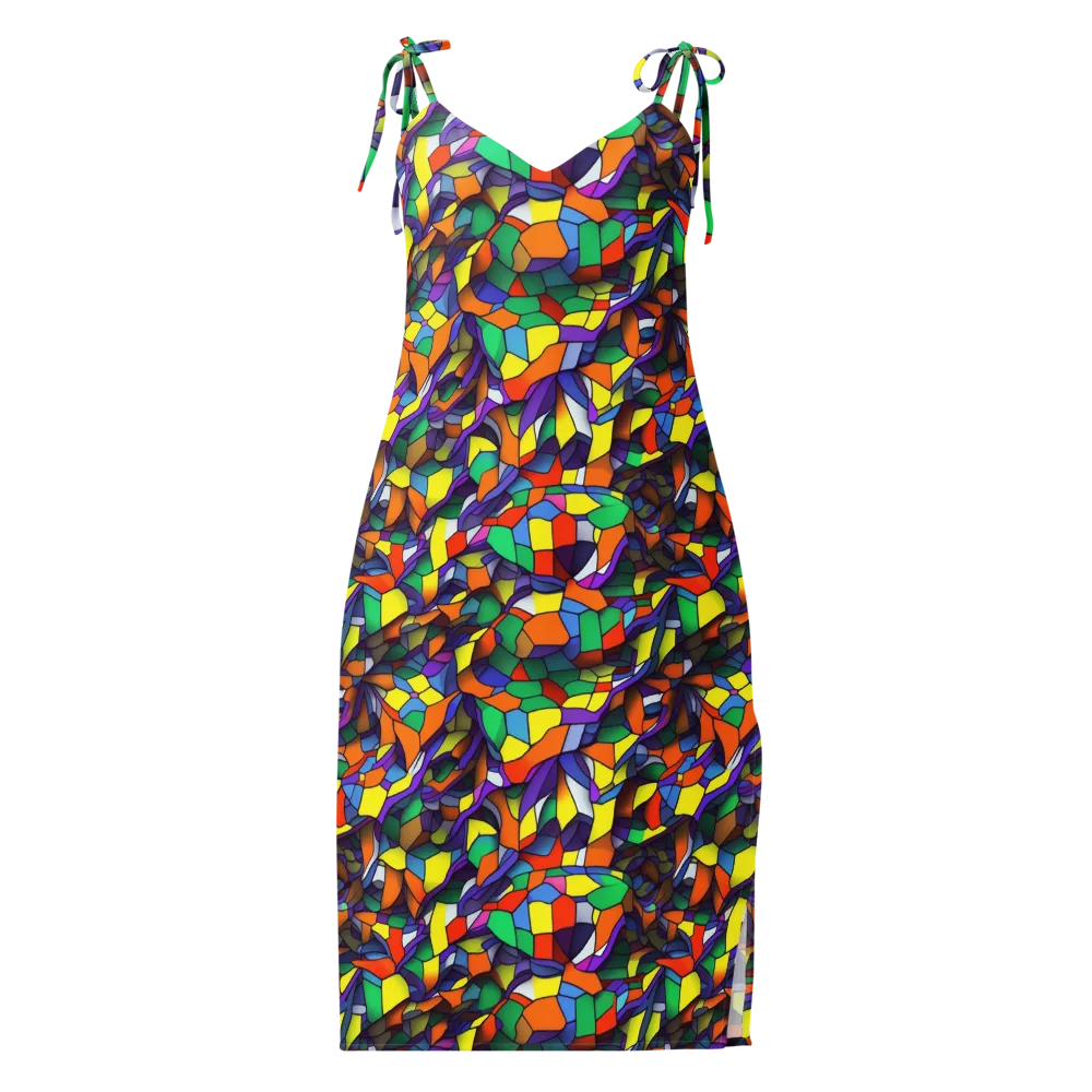 Stained Spectrum on Slip Dress — Front