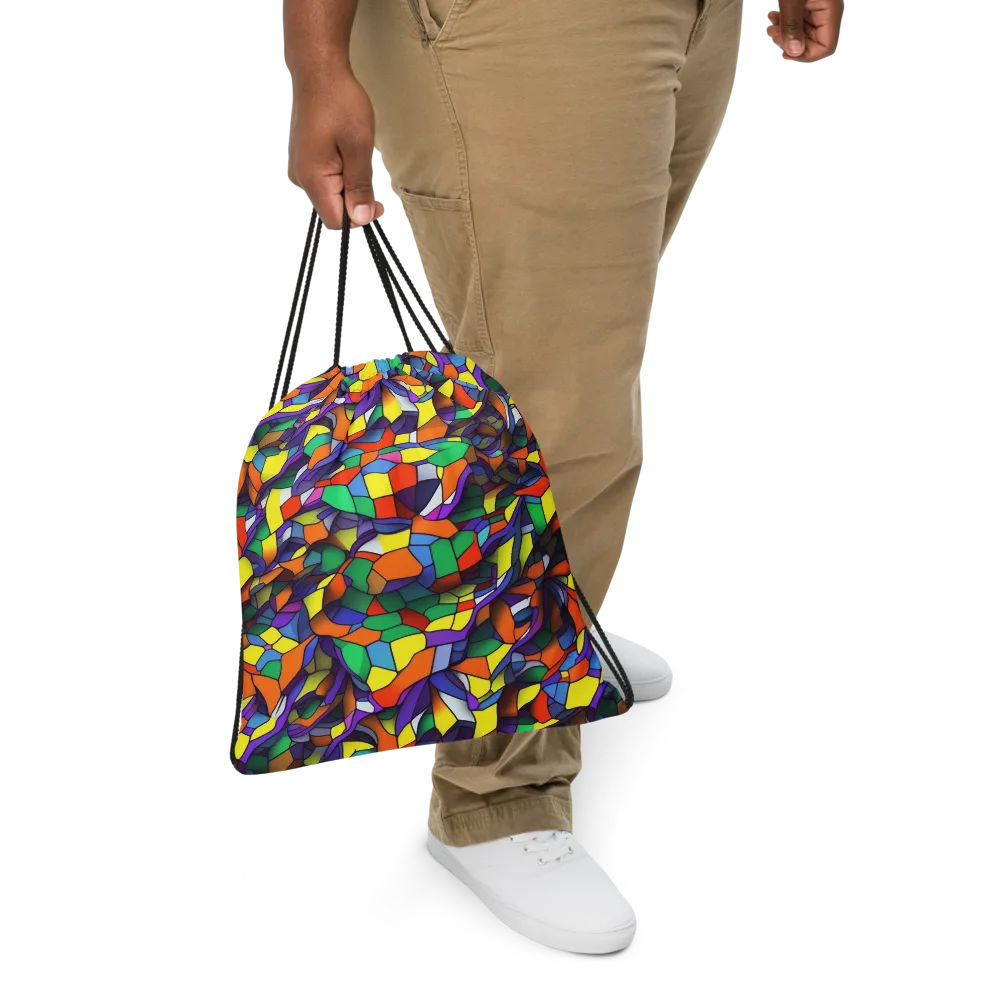 Stained Spectrum on Drawstring Bag — Front