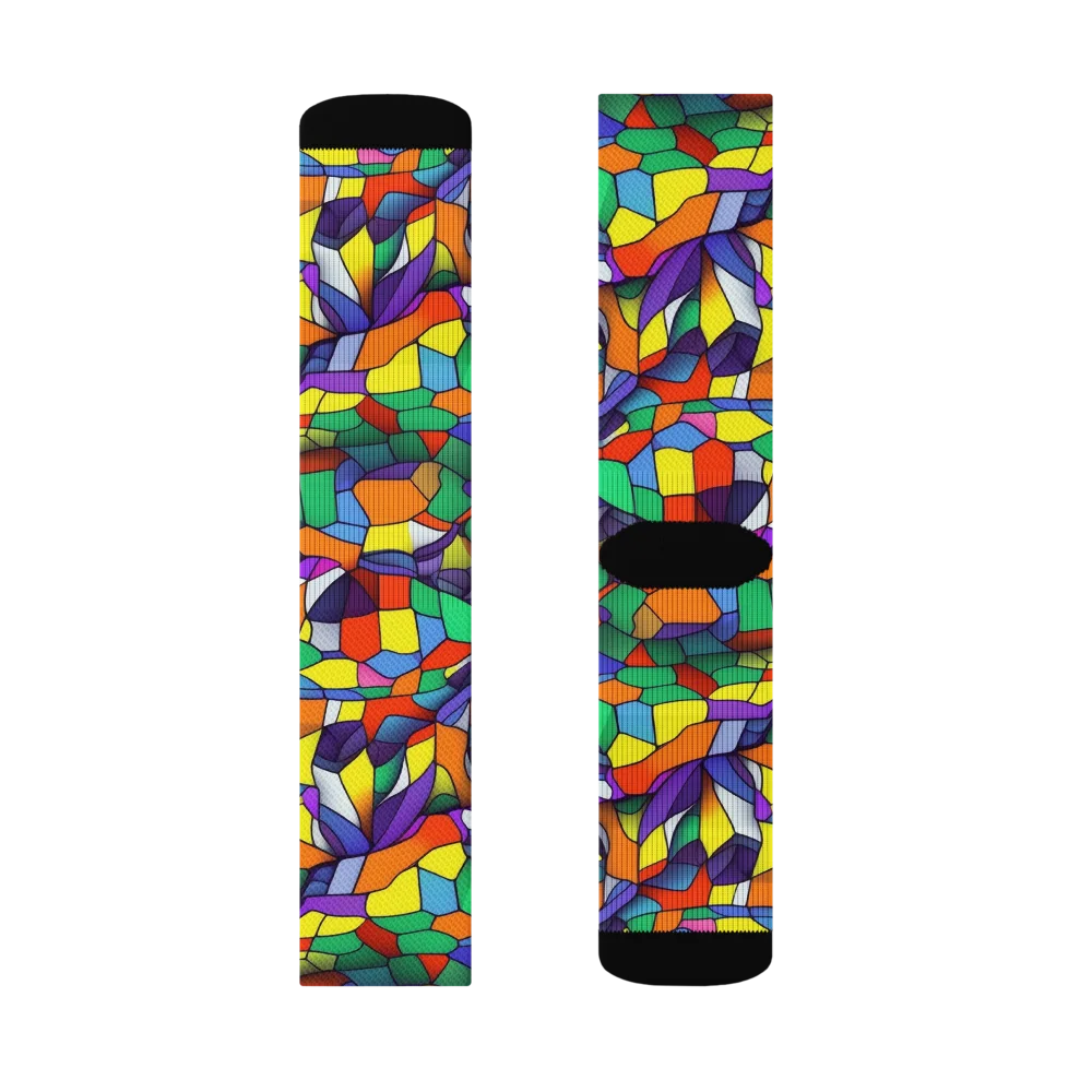Stained Spectrum on Socks — Right Sock