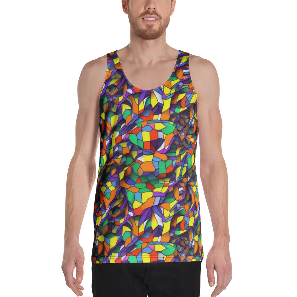 Stained Spectrum on Men's Tank Top — Front