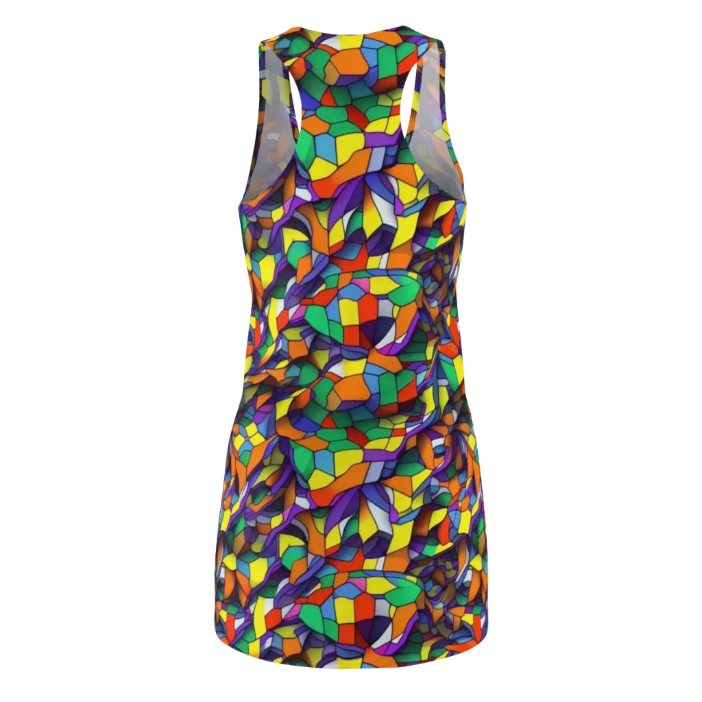 Stained Spectrum on Racerback Dress — Back