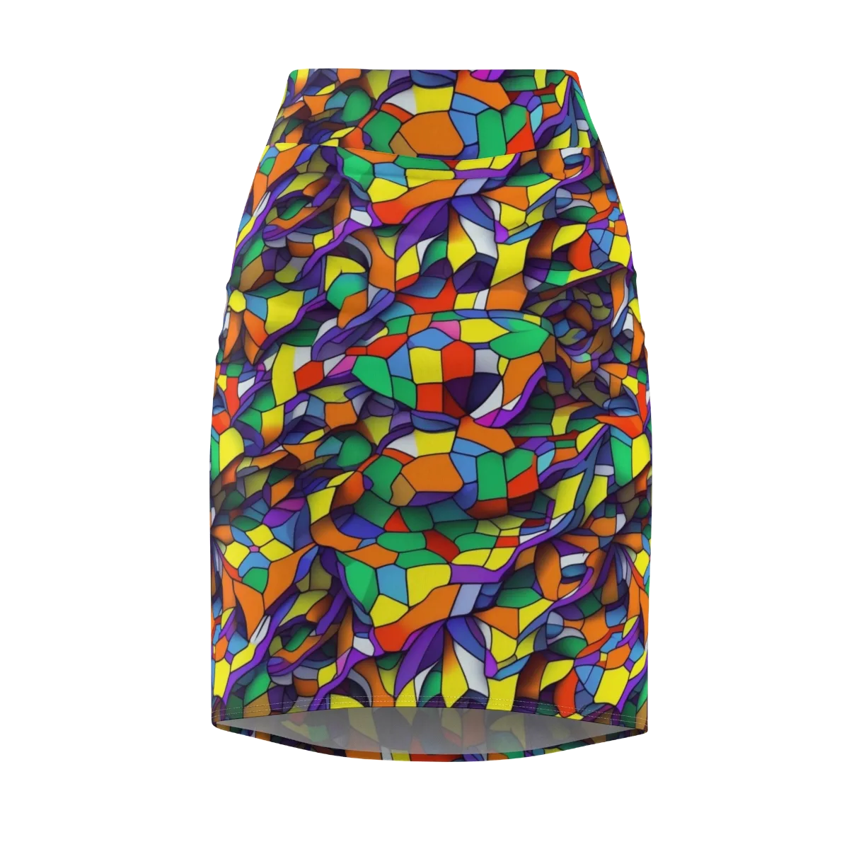 Stained Spectrum on Pencil Skirt — Front