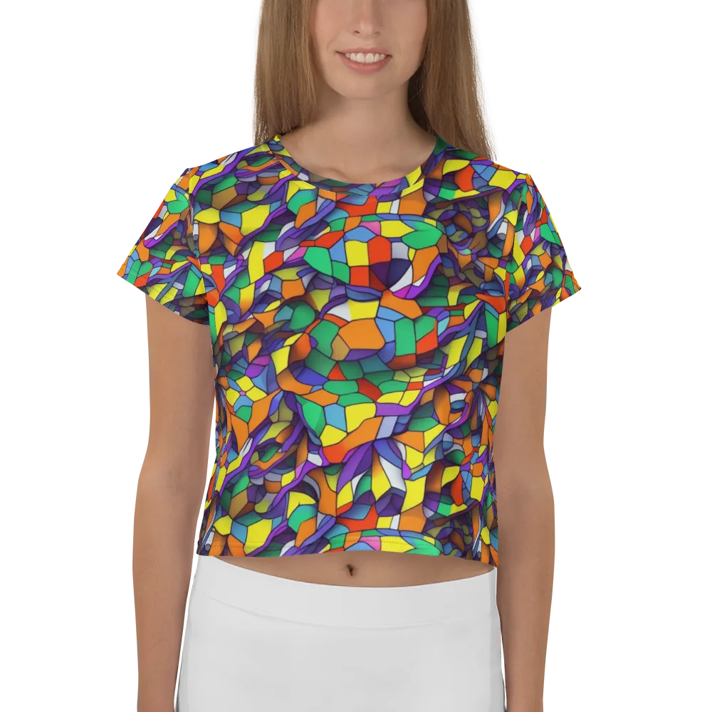 Stained Spectrum on Crop Tee — Front