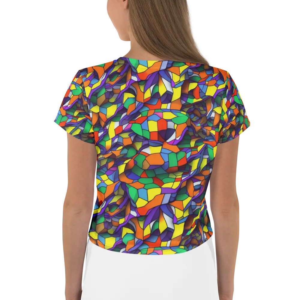 Stained Spectrum on Crop Tee — Back