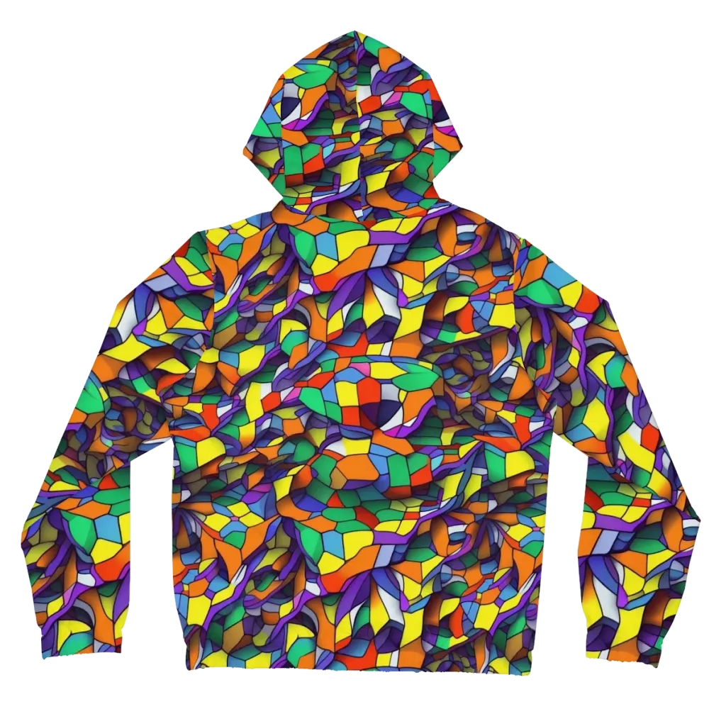 Stained Spectrum on Women's Full-Zip Hoodie — Back