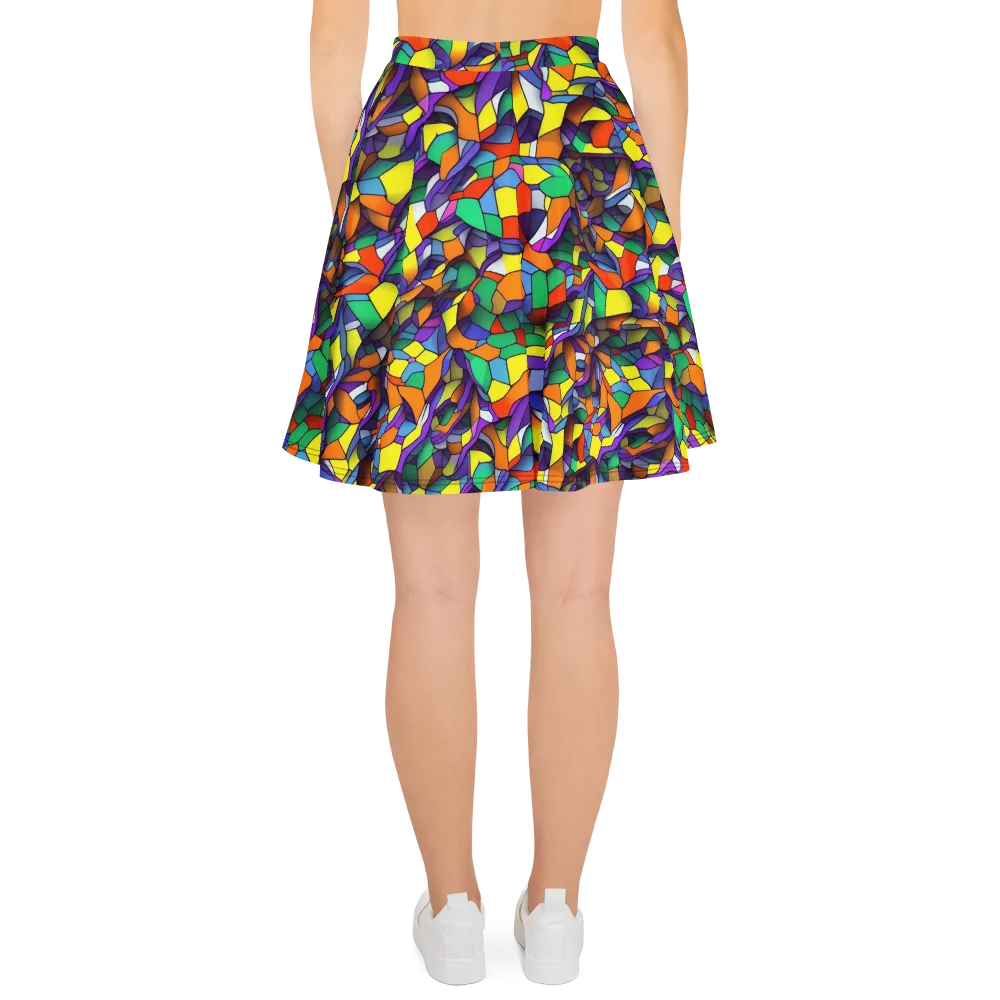 Stained Spectrum on Skater Skirt — Back