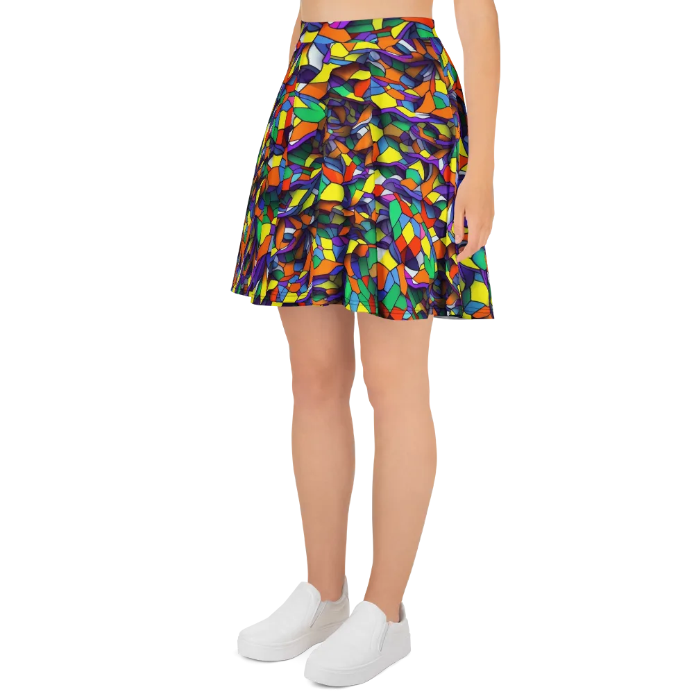 Stained Spectrum on Skater Skirt — Left