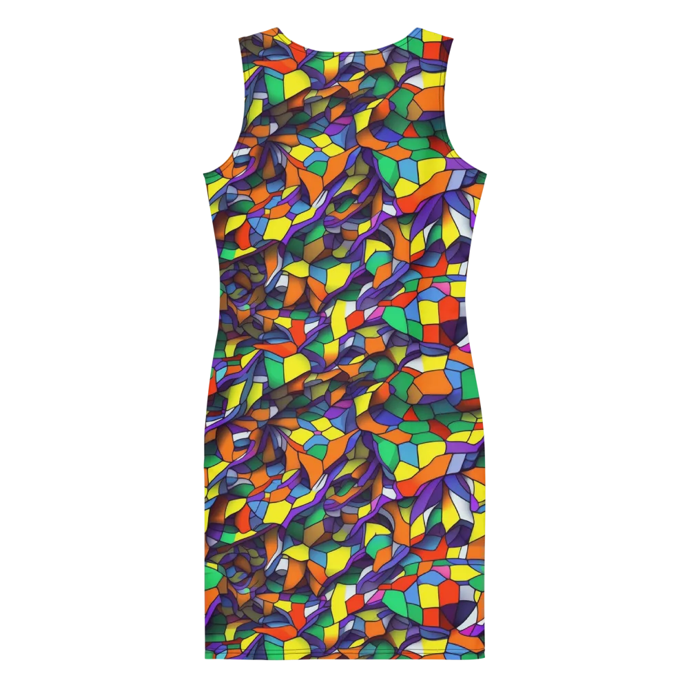 Stained Spectrum on Bodycon Dress — Back