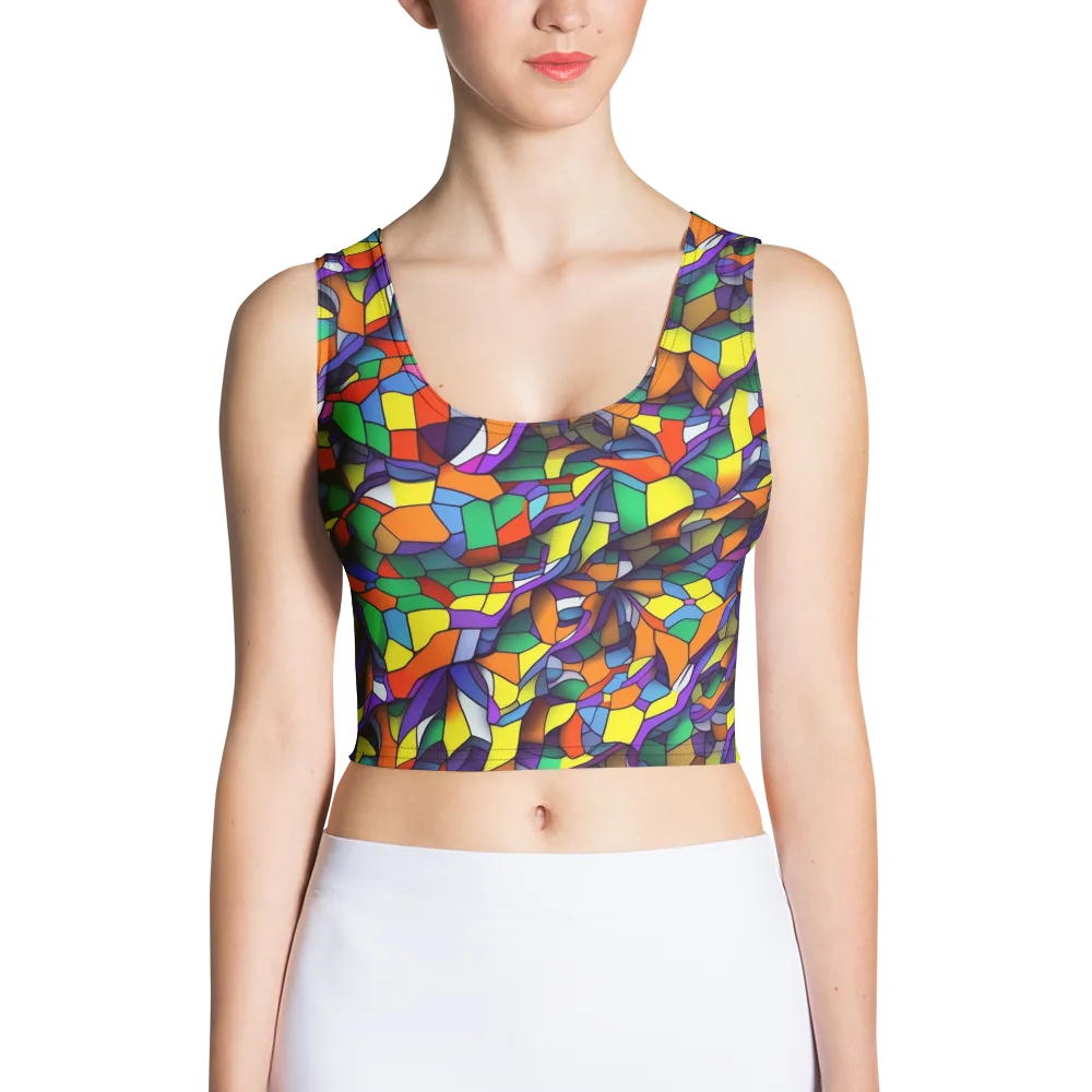 Stained Spectrum on Crop Top — Front