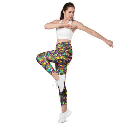 Stained Spectrum on a Leggings with Pockets