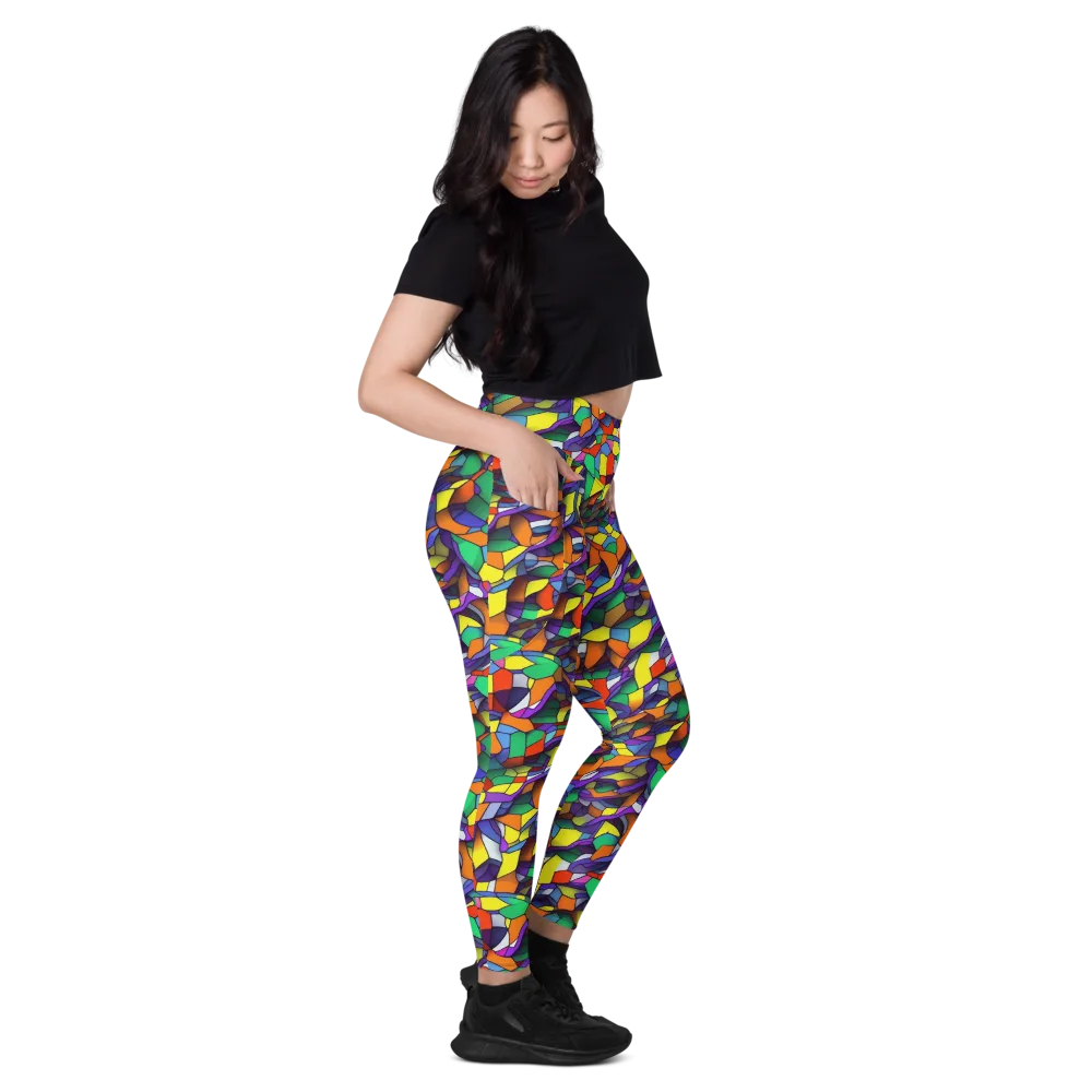 Stained Spectrum on Leggings with Pockets — Right