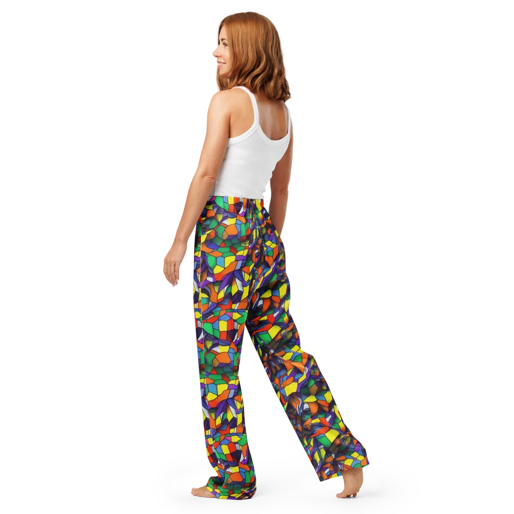 Stained Spectrum on Women's Pajama Pants — Back