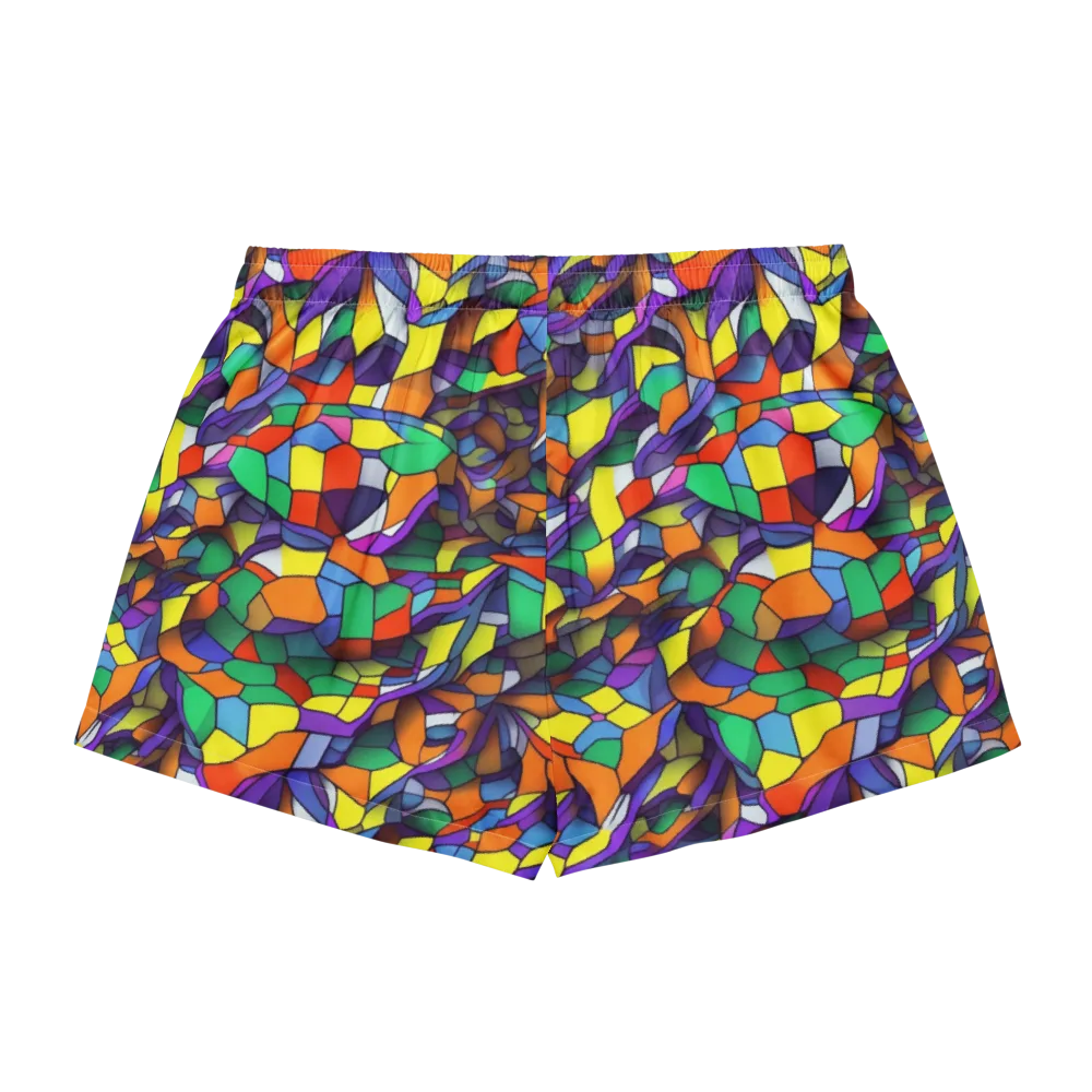 Stained Spectrum on Women's Pajama Shorts — Back