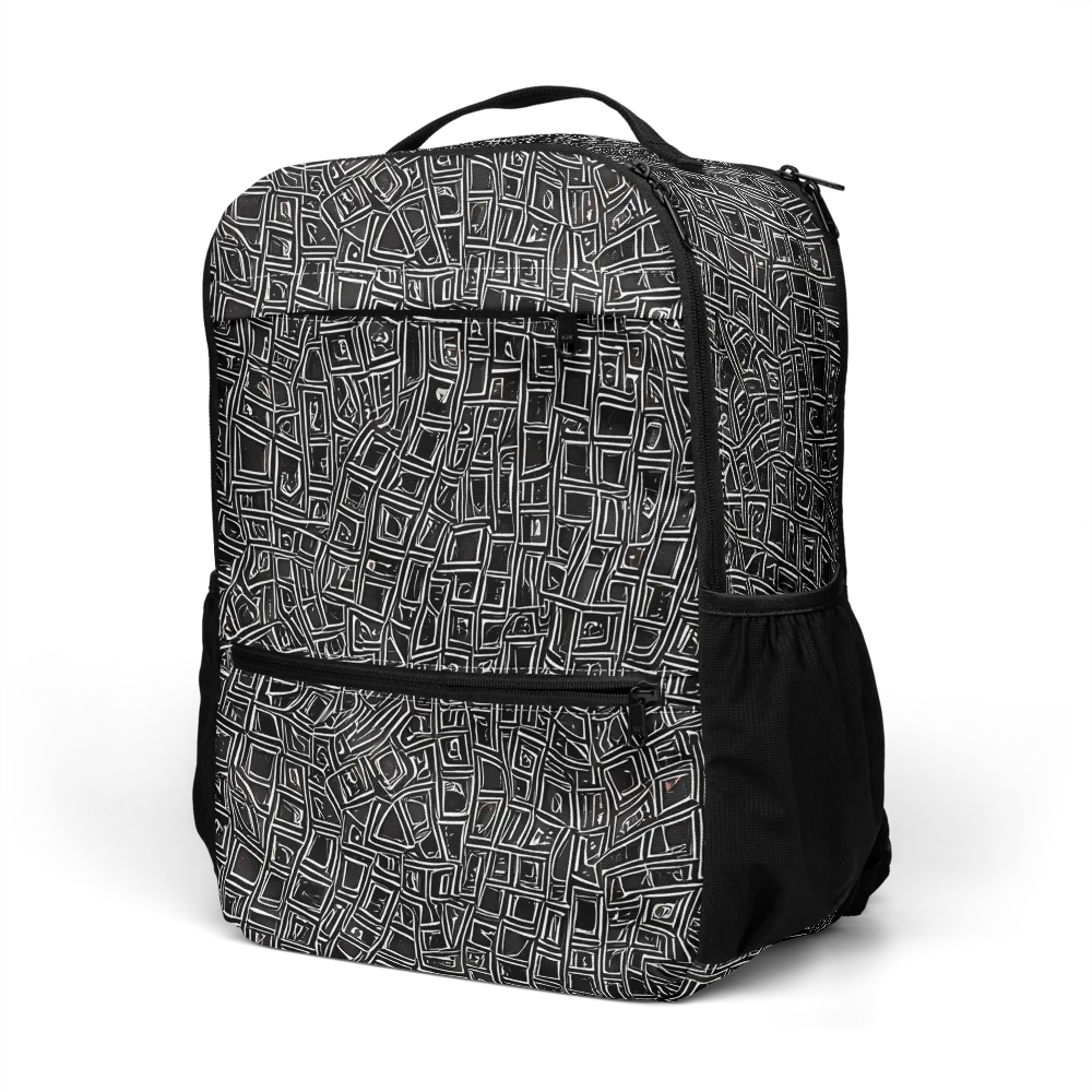 Noir Matrix on Utility Backpack — Left Front