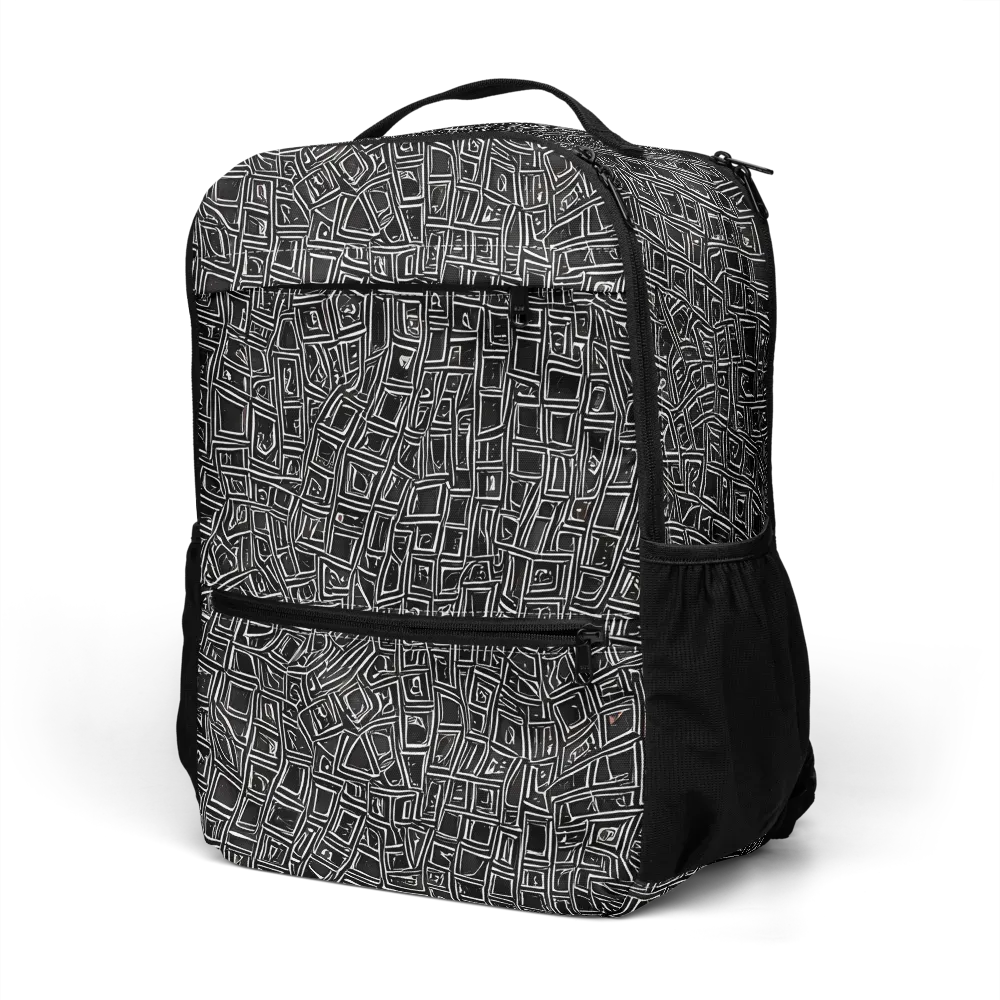 Noir Matrix on Utility Backpack — Left Front