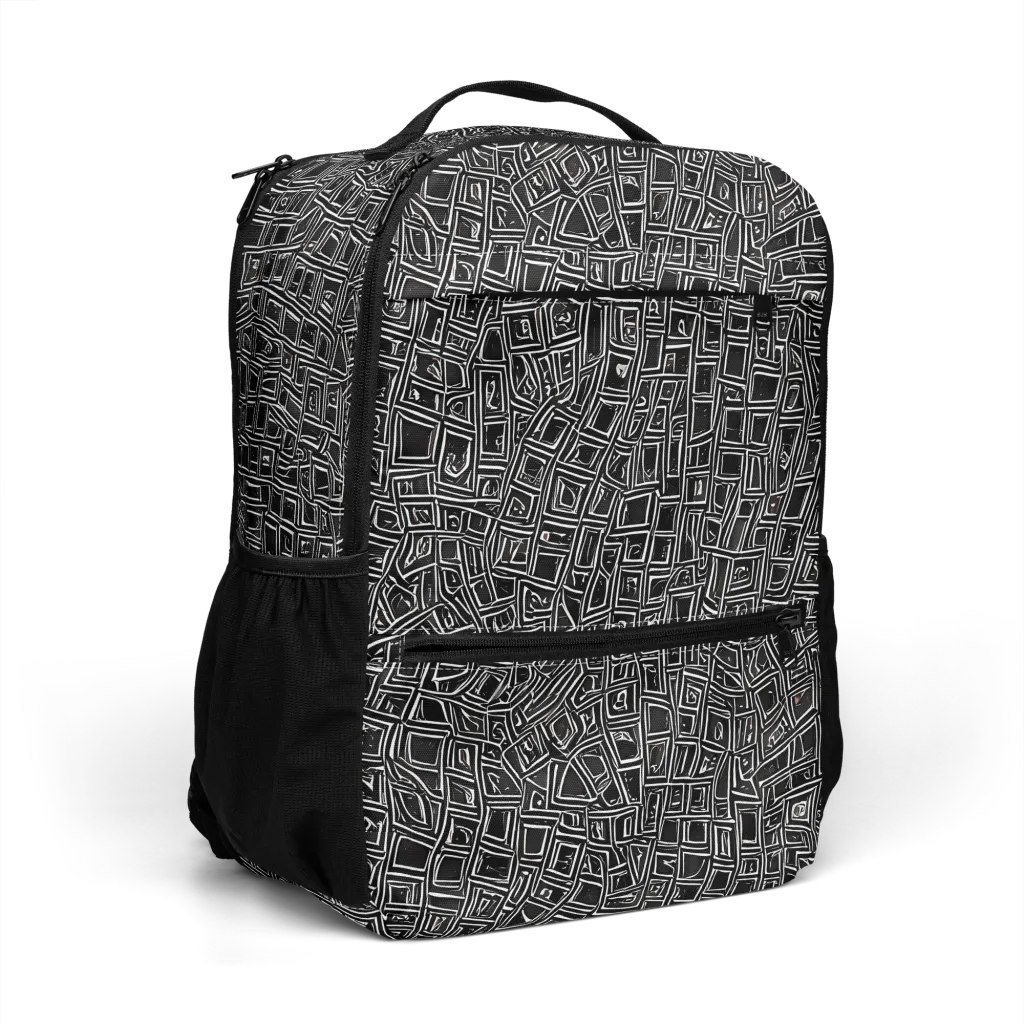 Noir Matrix on Utility Backpack — Right Front