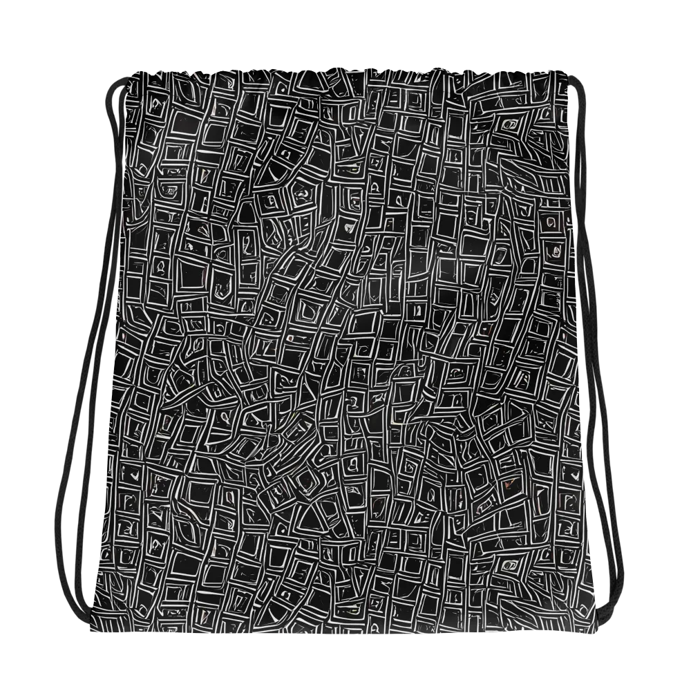 Noir Matrix on Drawstring Bag — Photo
