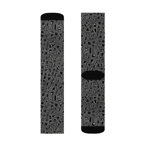 Noir Matrix on a Socks