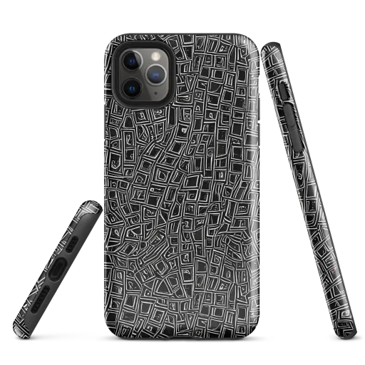 Noir Matrix on a Tough Case for iPhone®