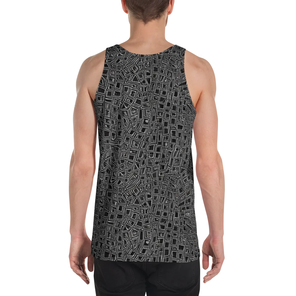 Noir Matrix on Men's Tank Top — Back