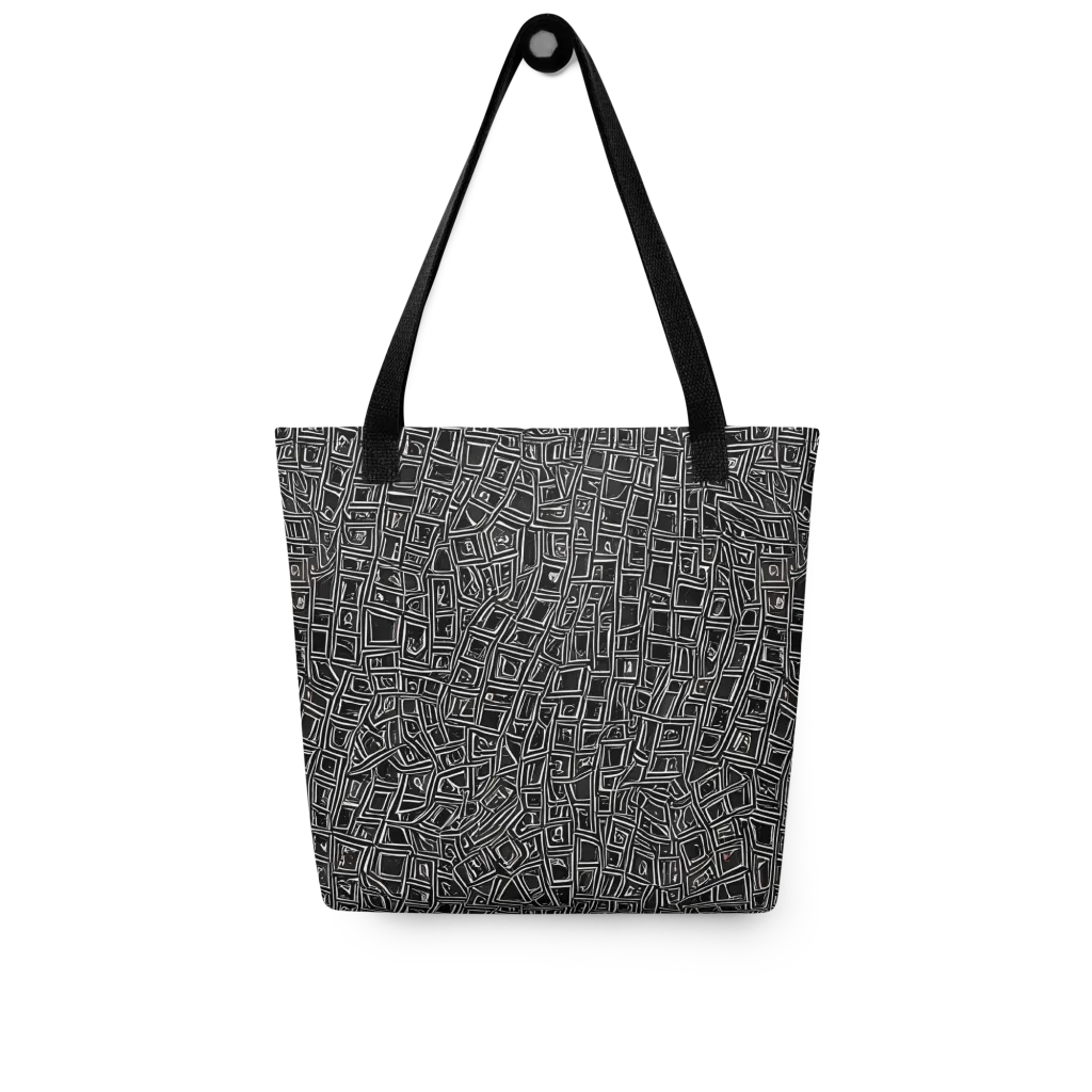 Noir Matrix on Tote Bag — Front
