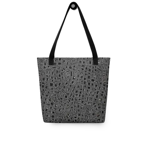 Noir Matrix on a Tote Bag