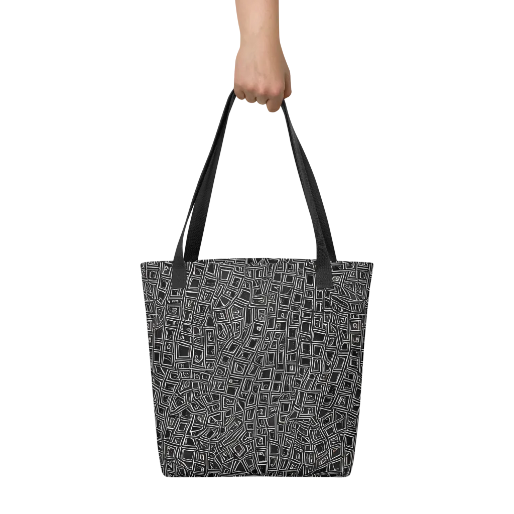 Noir Matrix on Tote Bag — Front