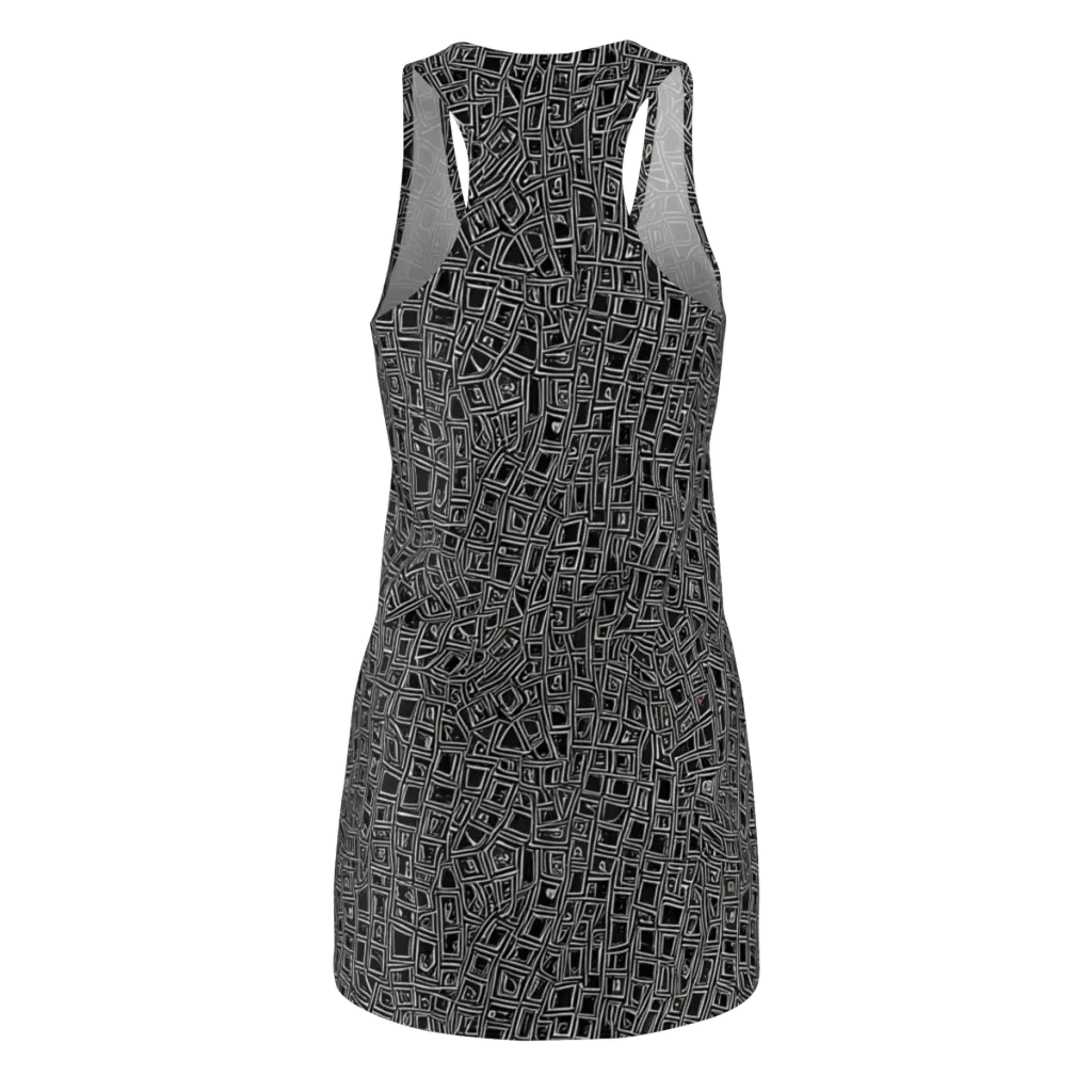 Noir Matrix on Racerback Dress — Back