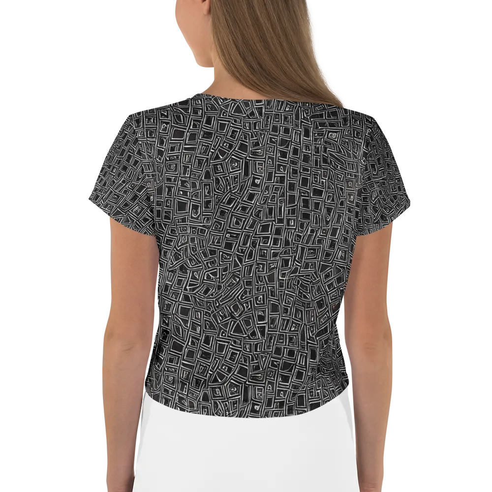 Noir Matrix on Crop Tee — Back
