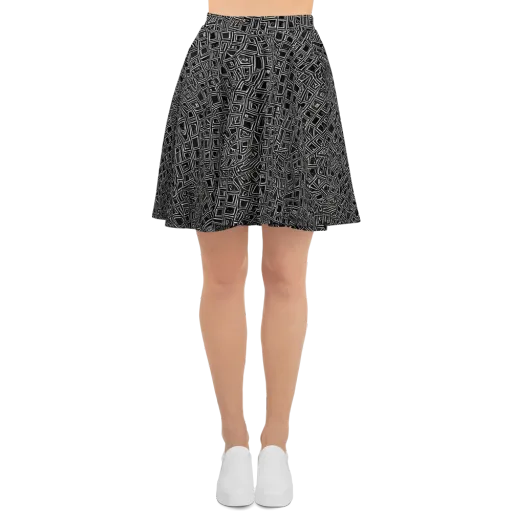 Noir Matrix on a Skater Skirt