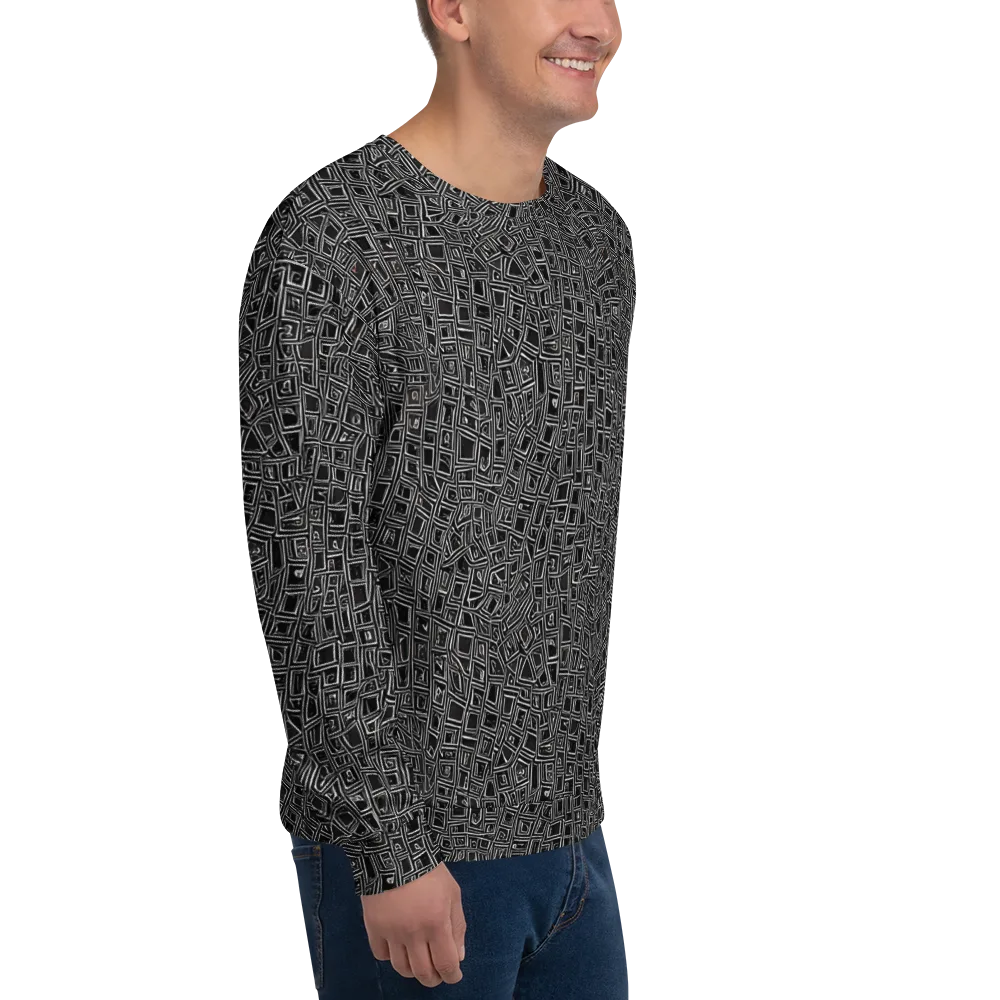 Noir Matrix on Sweatshirt — Right Front