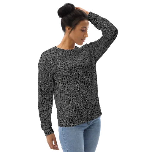 Noir Matrix on a Sweatshirt