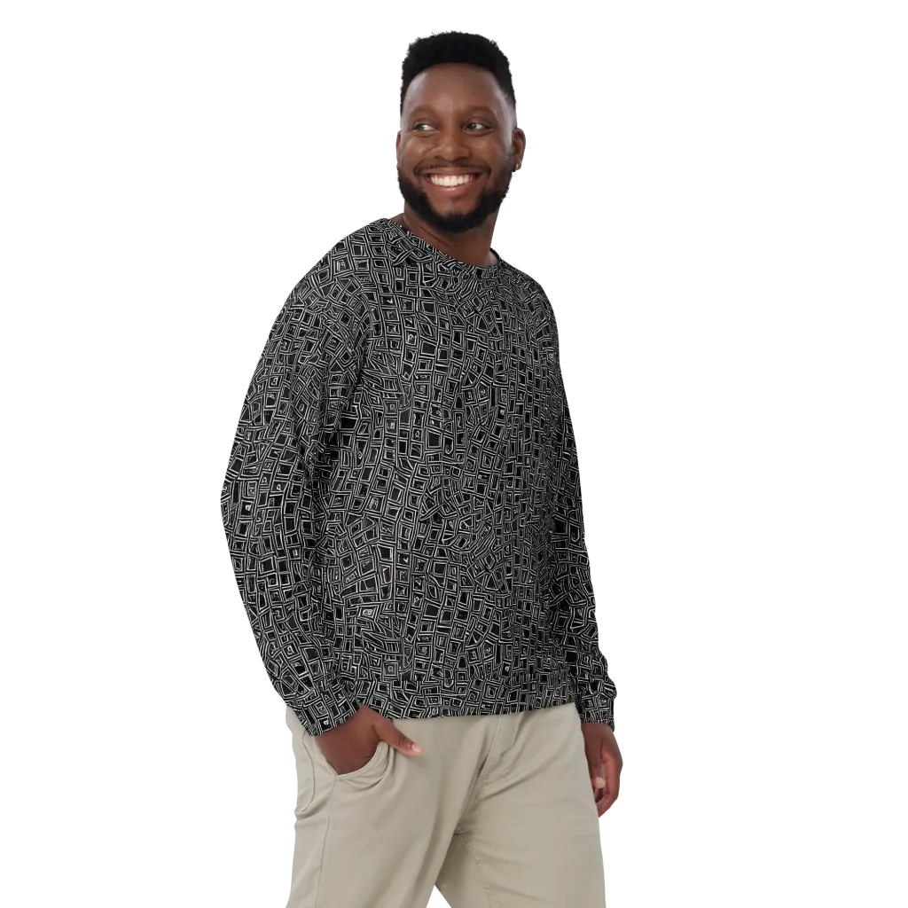 Noir Matrix on Sweatshirt — Front