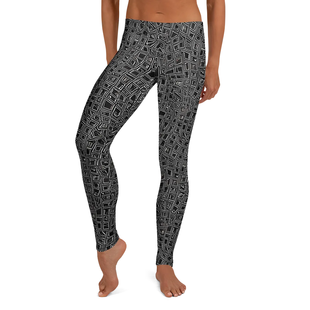 Noir Matrix on Leggings — Front