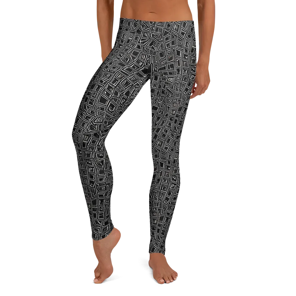 Noir Matrix on Leggings — Front