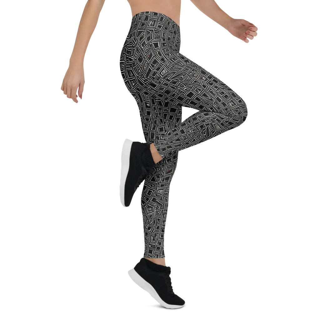 Noir Matrix on Leggings — Right