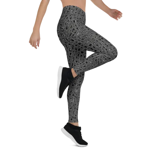 Noir Matrix on a Leggings