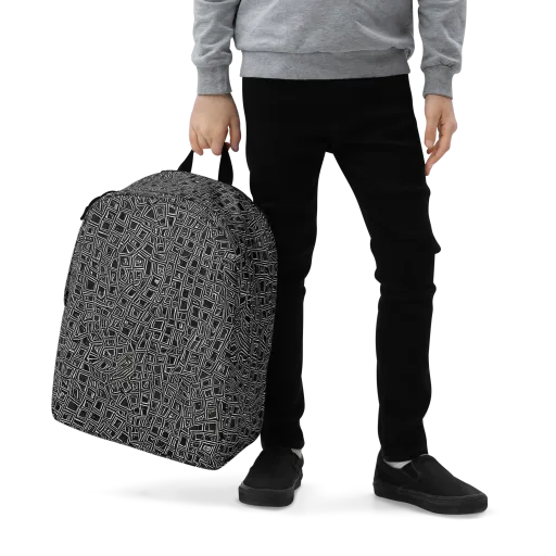Noir Matrix on a Minimalist Backpack