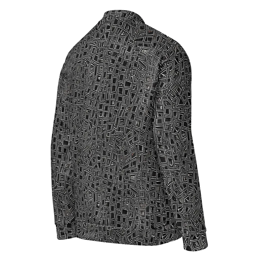 Noir Matrix on Bomber Jacket — Right Back