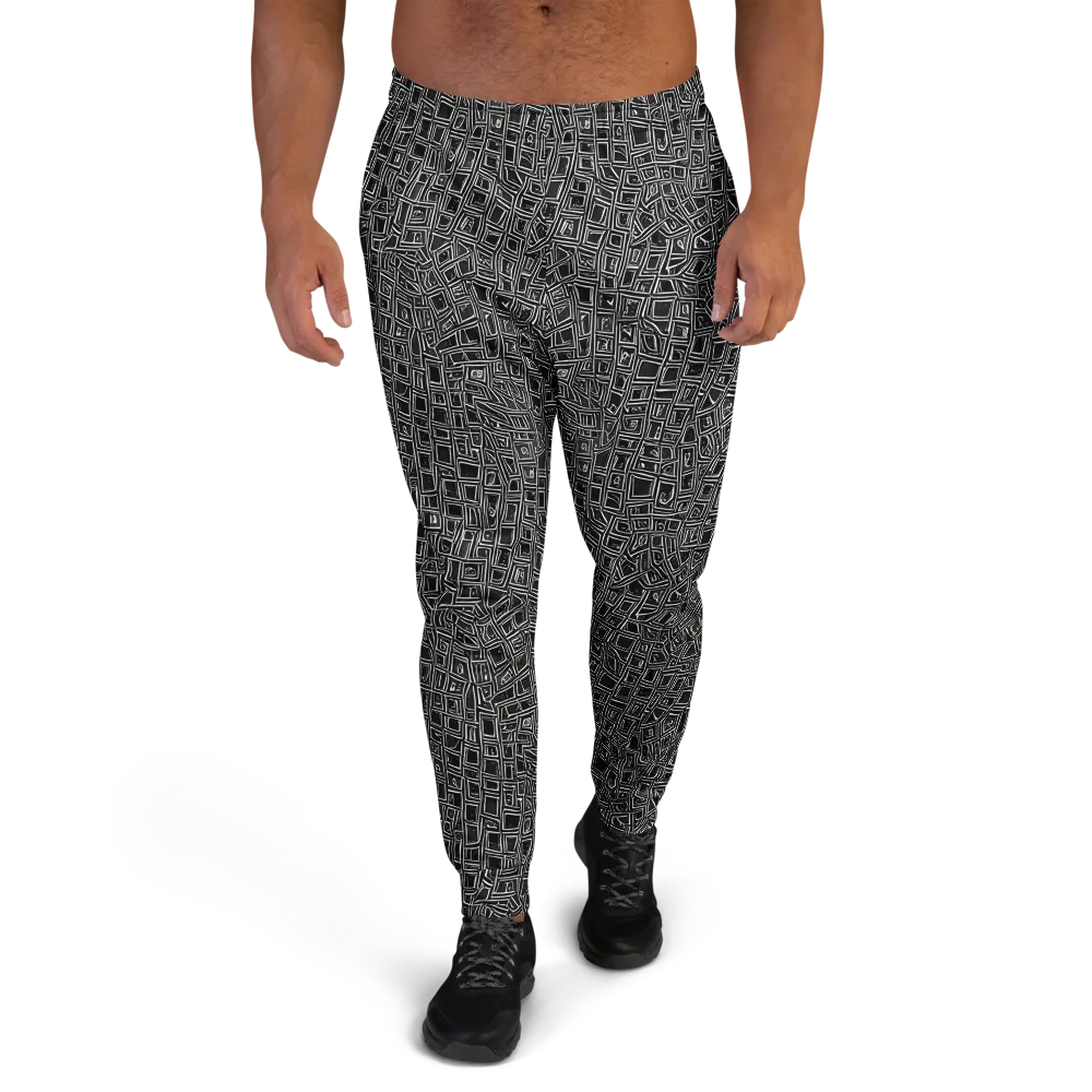 Noir Matrix on Men's Joggers — Front